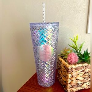 Starbucks Unicorn Crystal Iridescent Jeweled Venti Cup NWT